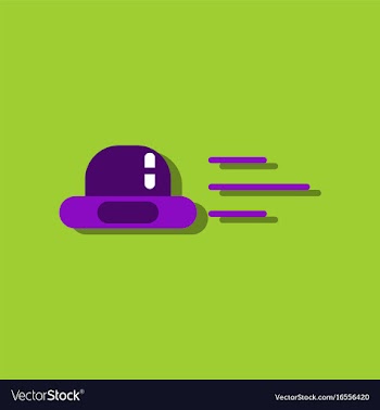Flat icon design collection flying saucer in vector image