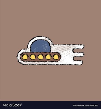 Flat icon design collection flying saucer in vector image