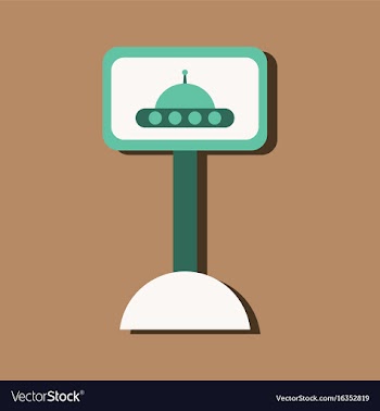 Flat icon design collection flying saucer on vector image