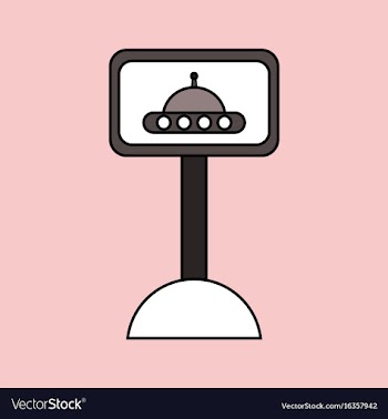 Flat icon design collection flying saucer on vector image