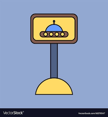 Flat icon design collection flying saucer on vector image