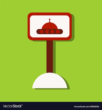 Flat icon design collection flying saucer on vector image