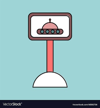 Flat icon design collection flying saucer on vector image
