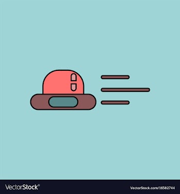 Flat icon design collection flying saucer vector image