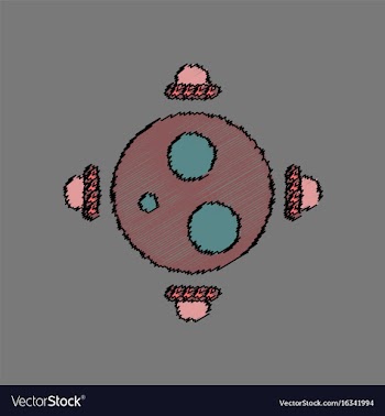 Flat icon design collection flying saucers around vector image