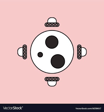 Flat icon design collection flying saucers around vector image