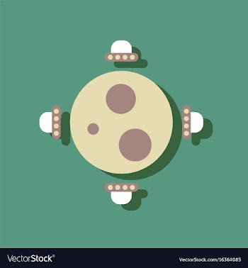 Flat icon design collection flying saucers around vector image