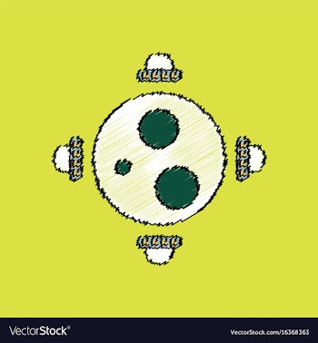 Flat icon design collection flying saucers around vector image
