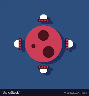 Flat icon design collection flying saucers around vector image
