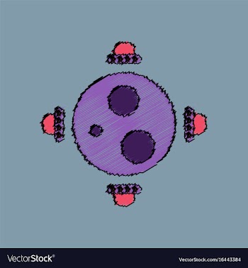 Flat icon design collection flying saucers around vector image