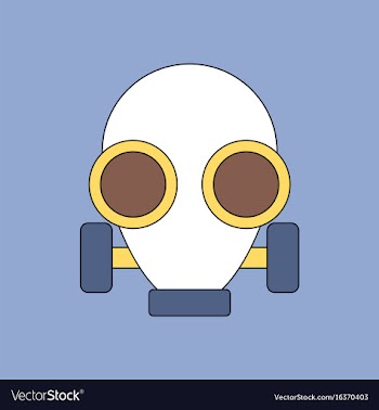 Flat icon design collection gas mask vector image