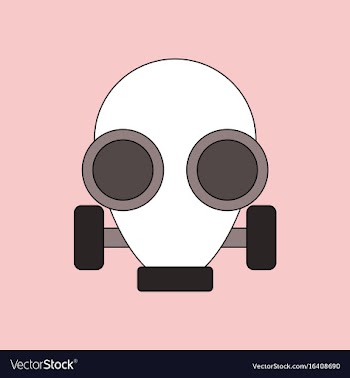 Flat icon design collection gas mask vector image