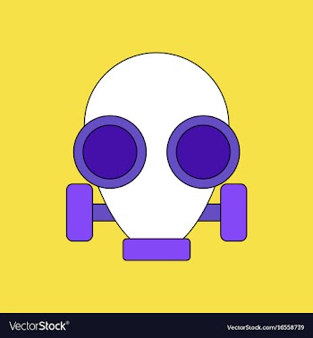 Flat icon design collection gas mask vector image
