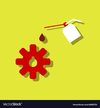 Flat icon design collection gear and oil in vector image