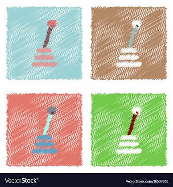 Flat icon design collection gear box in hatching vector image
