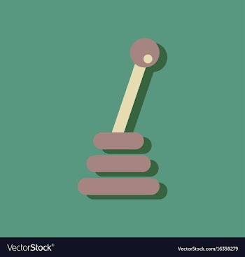 Flat icon design collection gear box in sticker vector image