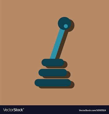 Flat icon design collection gear box in sticker vector image