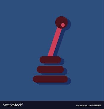 Flat icon design collection gear box in sticker vector image