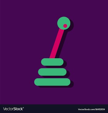Flat icon design collection gear box in sticker vector image