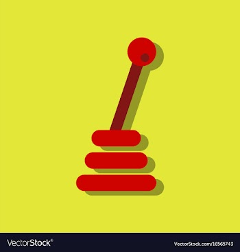 Flat icon design collection gear box in sticker vector image