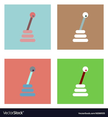 Flat icon design collection gear box vector image