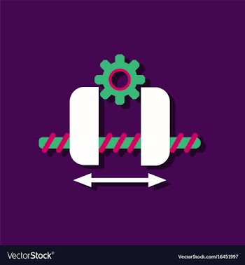 Flat icon design collection gears and wheels in vector image