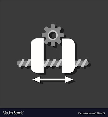 Flat icon design collection gears and wheels in vector image