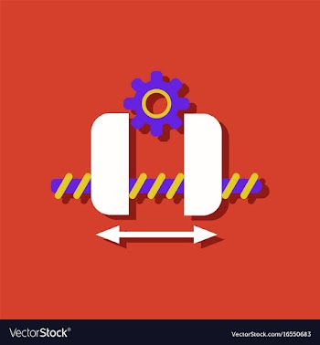 Flat icon design collection gears and wheels in vector image