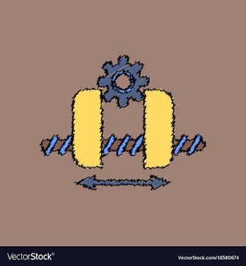 Flat icon design collection gears and wheels in vector image