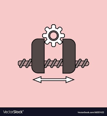 Flat icon design collection gears and wheels vector image