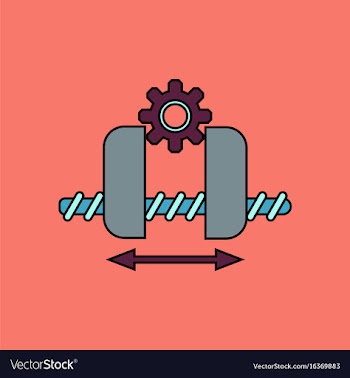 Flat icon design collection gears and wheels vector image