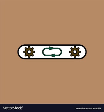 Flat icon design collection gears in process vector image
