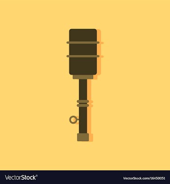 Flat icon design collection german hand grenade vector image