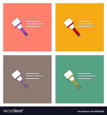 Flat icon design collection german hand grenade vector image