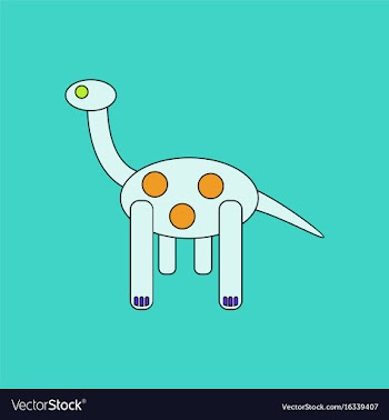 Flat icon design collection giraffe toy vector image