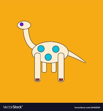 Flat icon design collection giraffe toy vector image