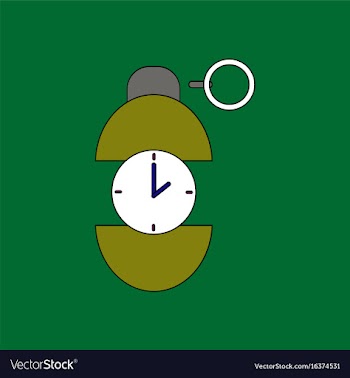 Flat icon design collection grenade time to vector image