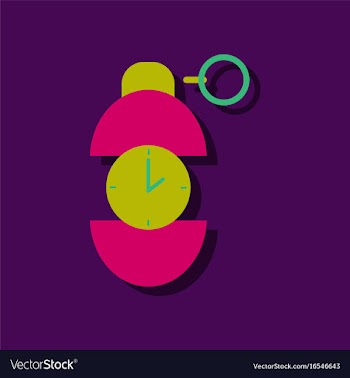 Flat icon design collection grenade time to vector image