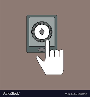 Flat icon design collection hand and chip vector image