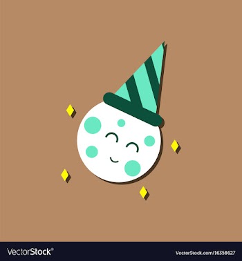 Flat icon design collection happy planet in vector image