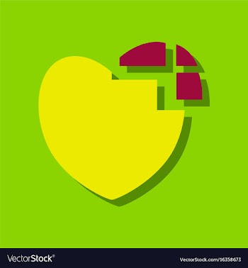 Flat icon design collection heart disease in vector image