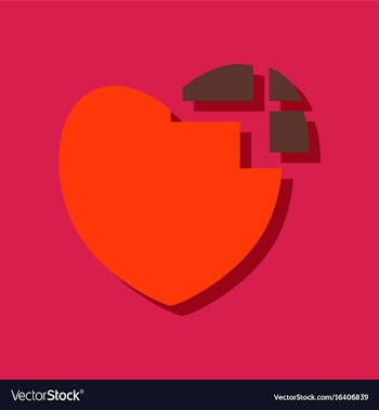 Flat icon design collection heart disease in vector image