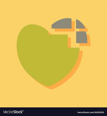 Flat icon design collection heart disease in vector image