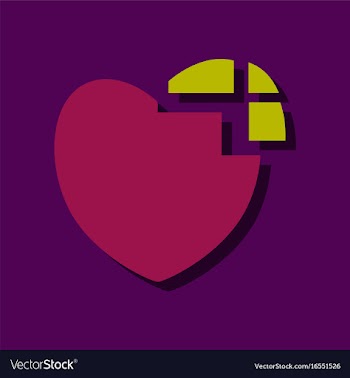 Flat icon design collection heart disease in vector image