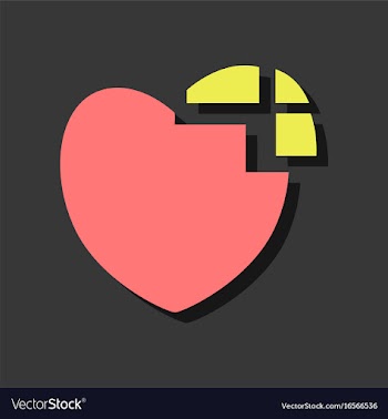 Flat icon design collection heart disease in vector image
