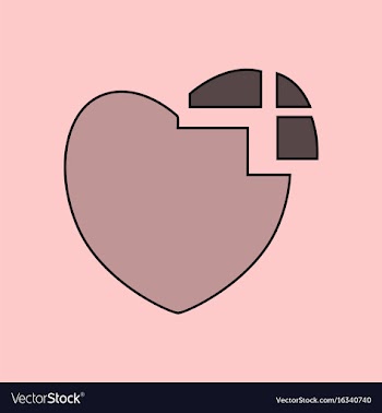 Flat icon design collection heart disease vector image