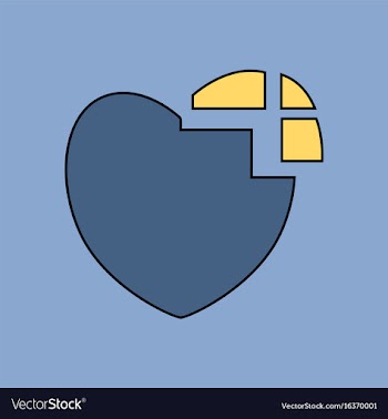 Flat icon design collection heart disease vector image