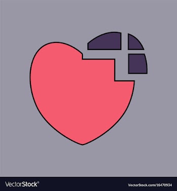 Flat icon design collection heart disease vector image