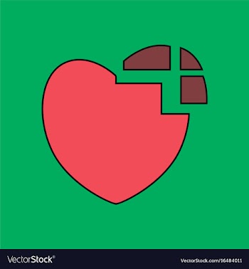 Flat icon design collection heart disease vector image