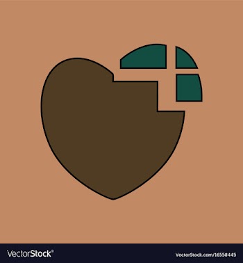 Flat icon design collection heart disease vector image